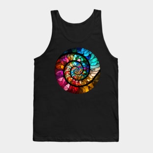 Rainbow Spiral Stained Glass Tank Top